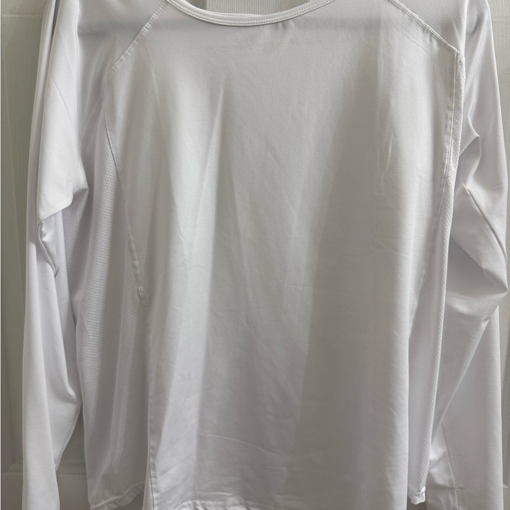 ZYIA White Long Sleeve Active Tee